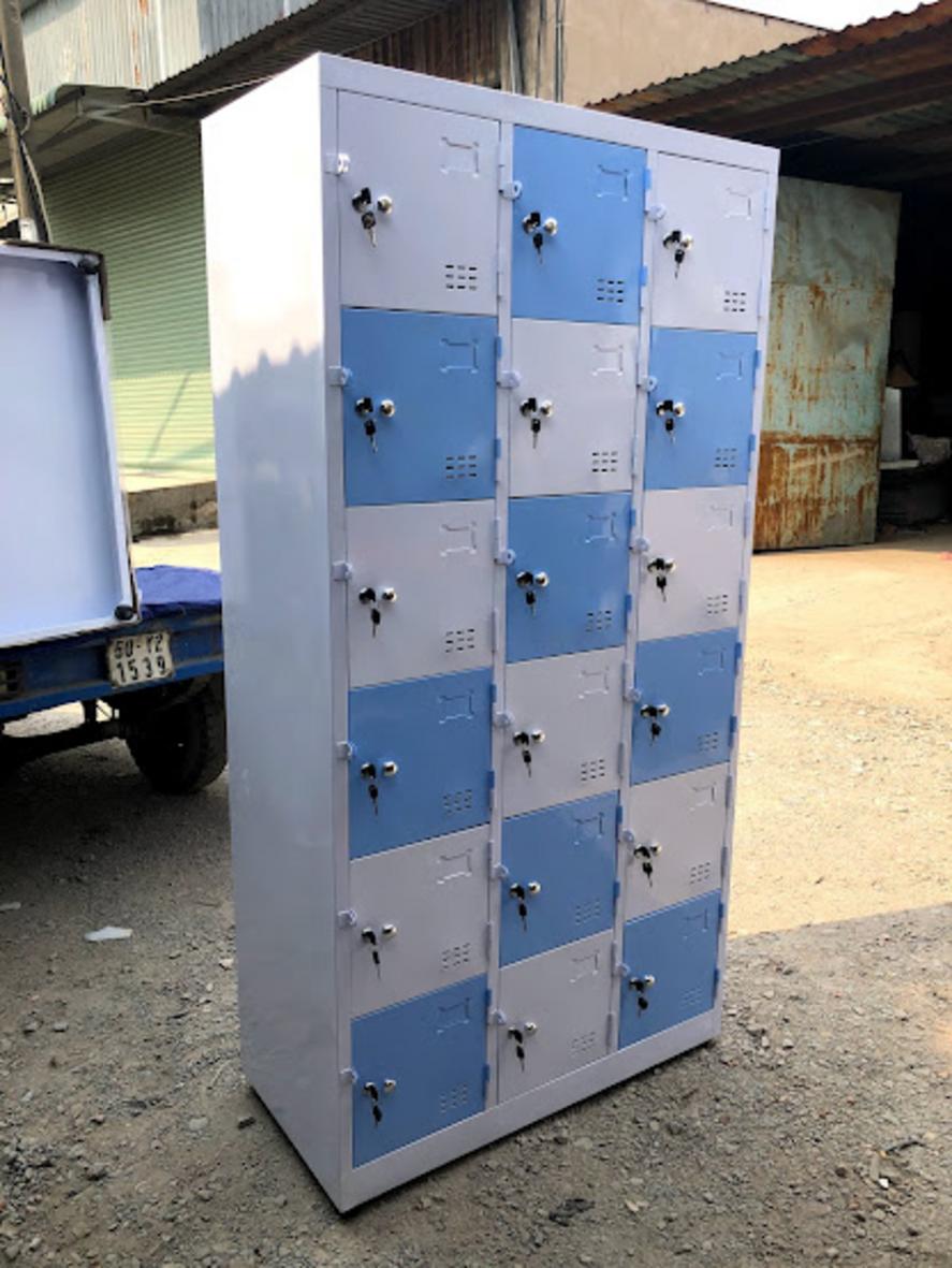 Siêu Thị Đại Việt - Đại lý phân phối chính hãng tủ locker 18 ngăn.