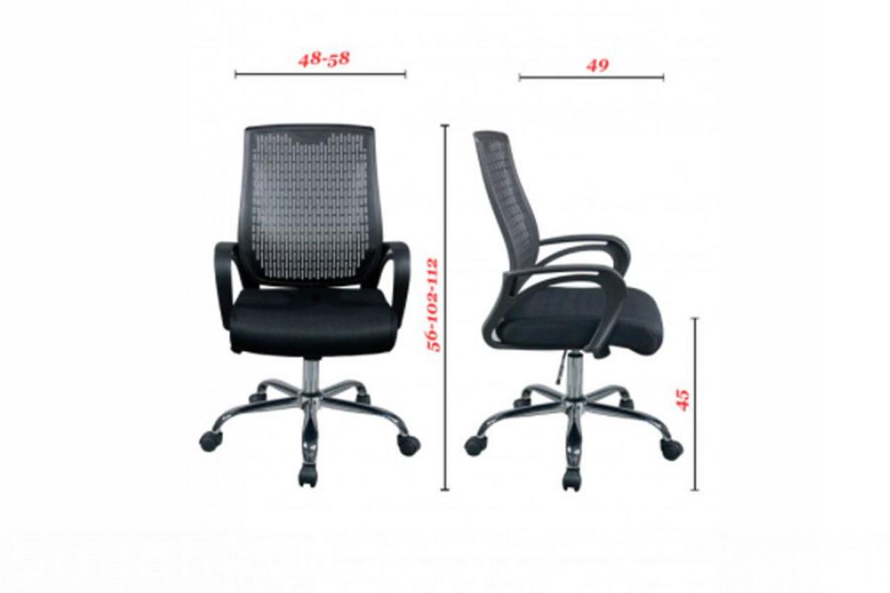 Piston khí nén mạ crome cho phép điều chỉnh độ cao ghế nhanh chóng.