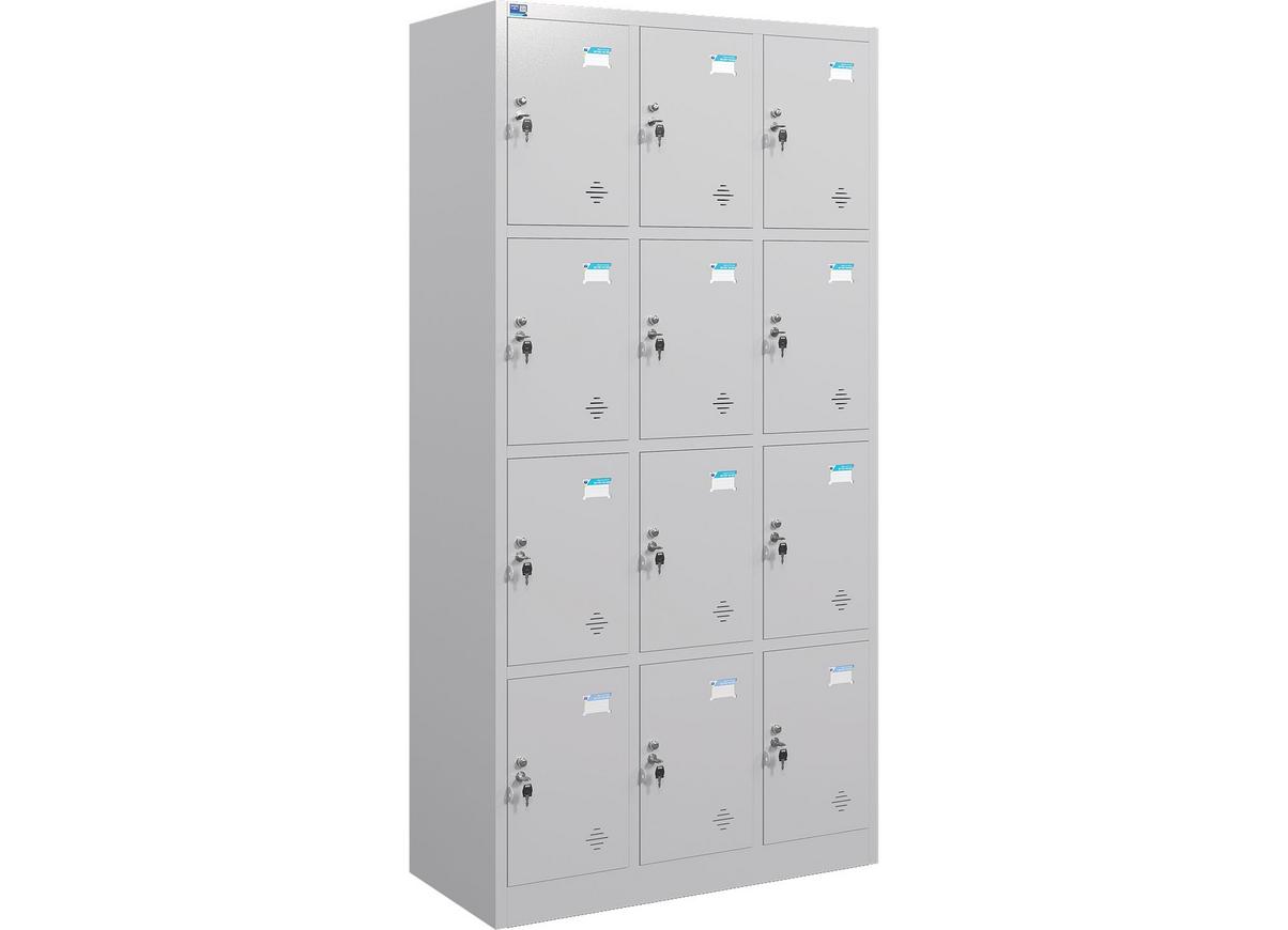 Chất liệu sắt thép dày từ 0,5 đến 0,7mm đảm bảo độ bền và an toàn cho tủ locker.