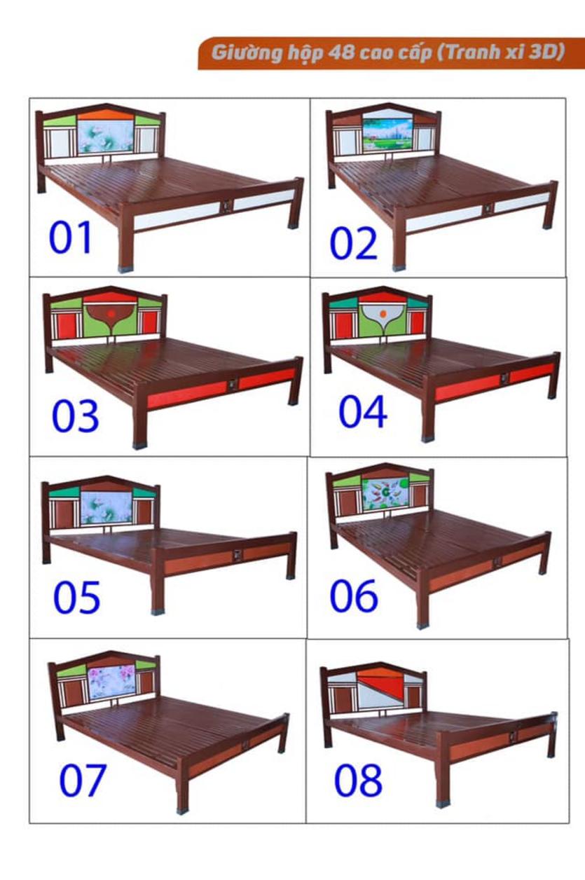 Lớp sơn tĩnh điện cao cấp bảo vệ giường khỏi gỉ sét và tăng tuổi thọ sản phẩm.