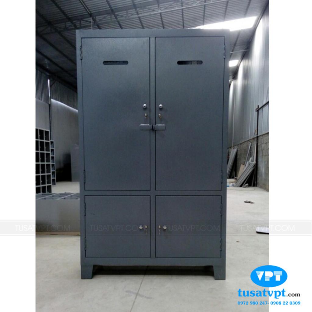 Bề mặt sơn tĩnh điện màu ghi xám: đồng đều, chống ăn mòn.