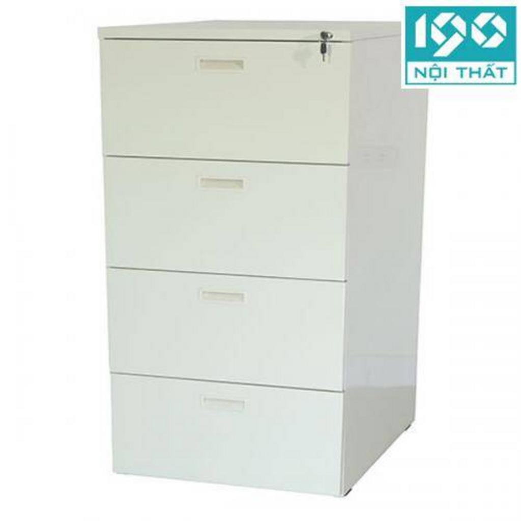 Lớp sơn tĩnh điện màu kem giúp tủ TK-4N-B chống trầy và bền màu.