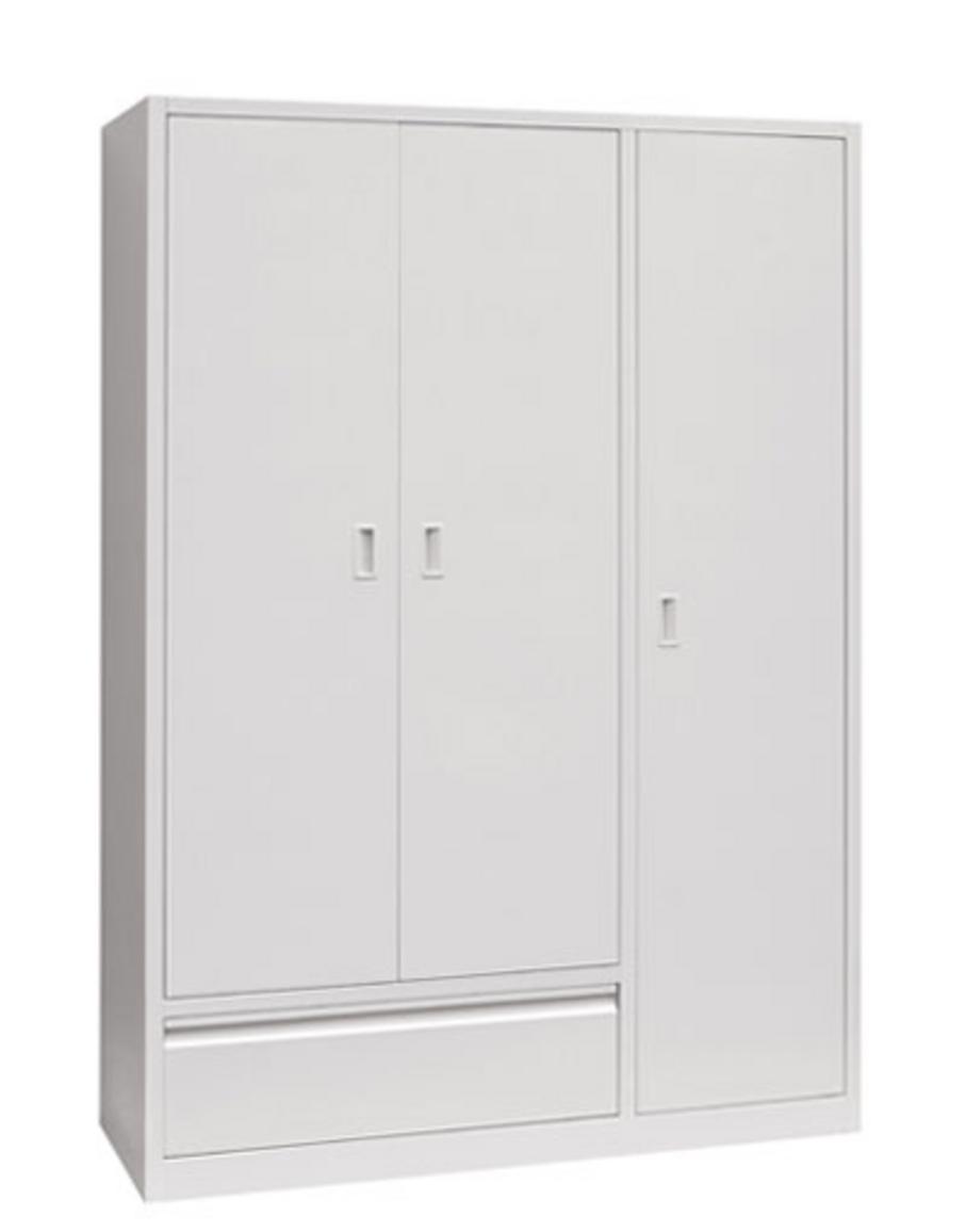 Bề mặt thép với lớp sơn tĩnh điện màu kem chống rỉ sét của Tủ áo TSA3.