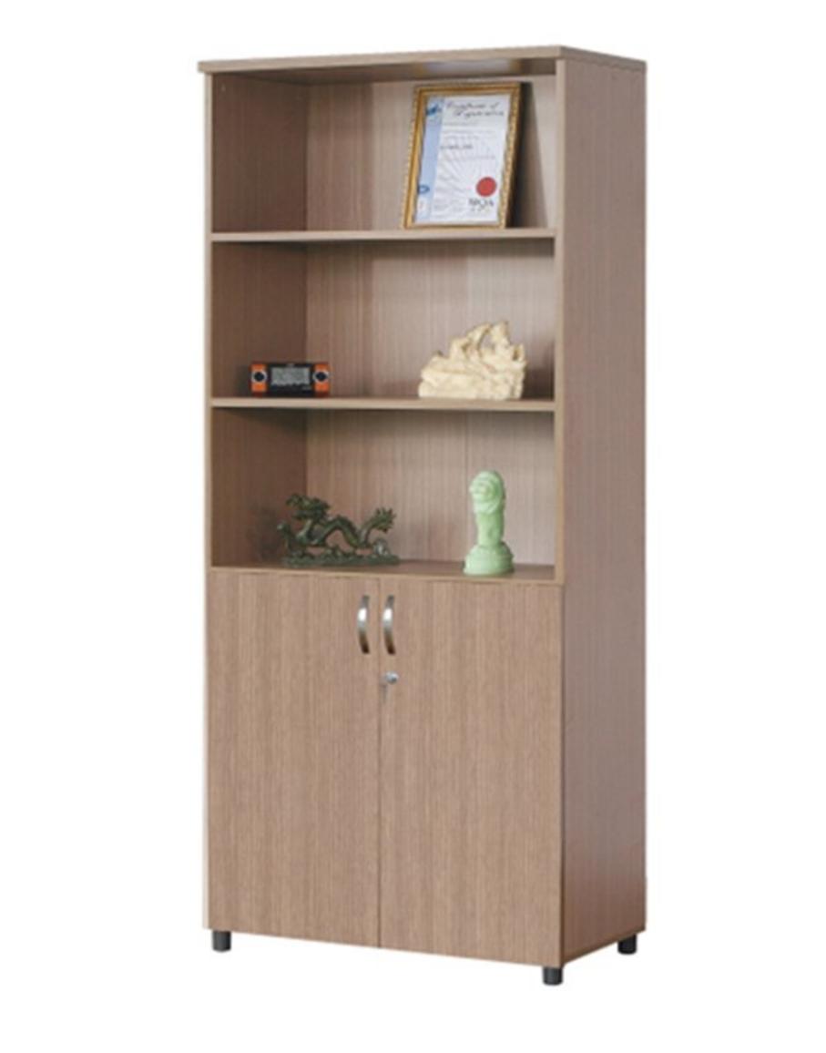 Thiết kế linh hoạt với khoang mở và khoang khóa an toàn của Tủ gỗ TG04-1.