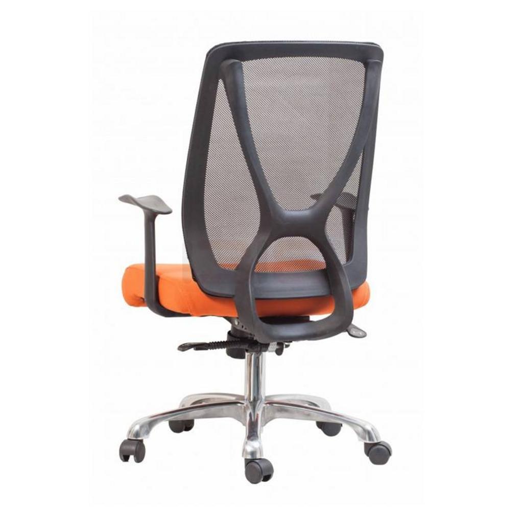 Tay ghế chữ T có mặt ốp PU êm ái, điều chỉnh cao độ tiện lợi.