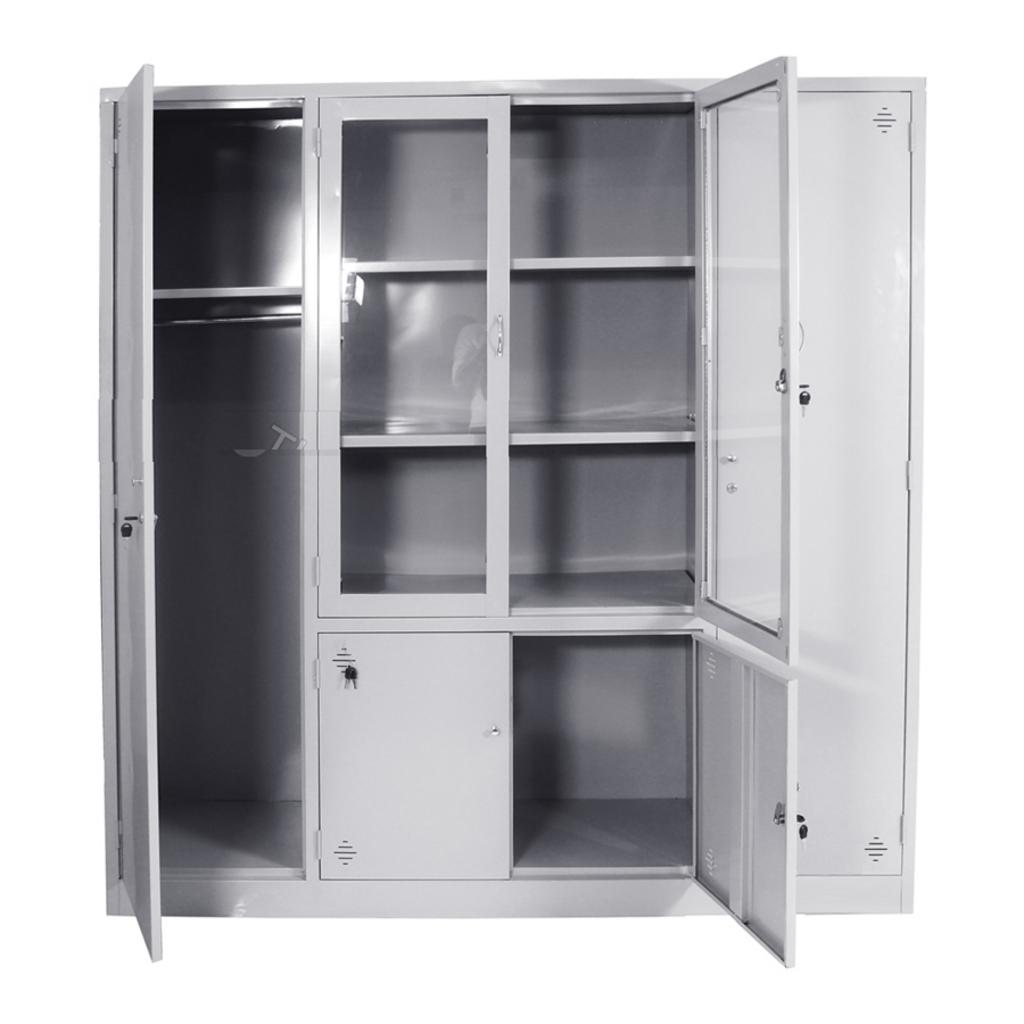 Chất liệu thép sơn tĩnh điện giúp chống gỉ và duy trì vẻ ngoài lâu dài.