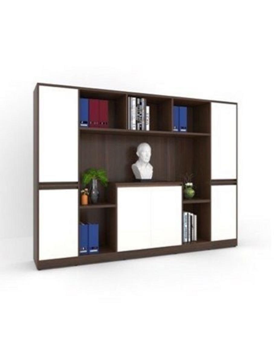 Tủ gỗ TG08 với thiết kế 6 ngăn cánh kín và khoang trang trí ở giữa mang lại vẻ đẹp sang trọng.