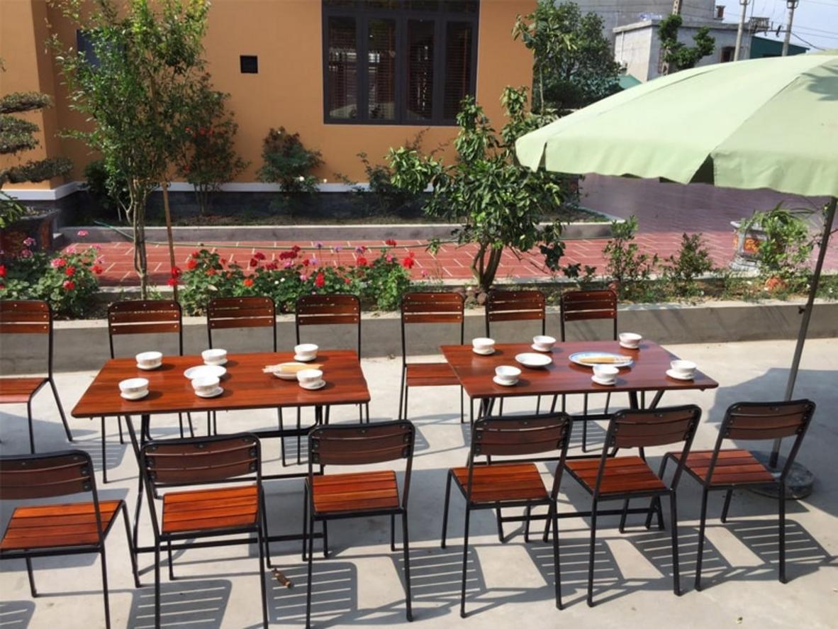 Chiều cao ghế 860mm, nâng cao trải nghiệm sử dụng trong không gian quán ăn và café.