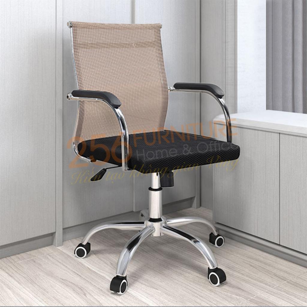 Chất liệu simili/PU kết hợp thiết kế lưng cao tạo sự êm ái và sang trọng cho Ghế văn phòng DP011.