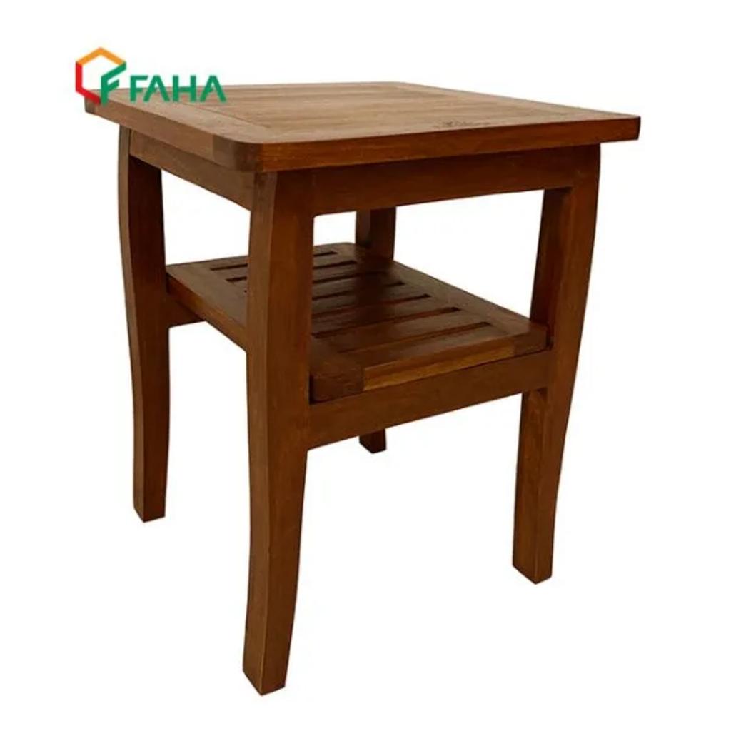 Kích thước mặt bàn vuông 60x60cm, chiều cao 75cm phù hợp đa dạng không gian.