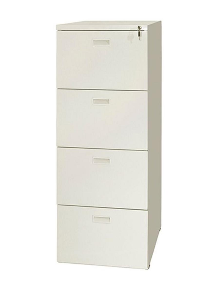 Tủ file TK-4N-B nổi bật với thiết kế sơn tĩnh điện màu kem và kết cấu chắc chắn.