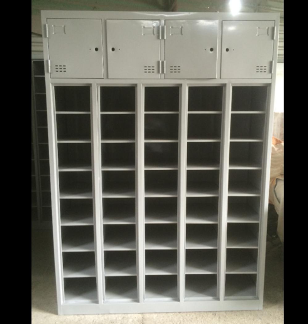 Hình ảnh Tủ kệ ghép 4 cánh TYC4CKE nổi bật trên nền hiện đại, phù hợp không gian văn phòng và gia đình.