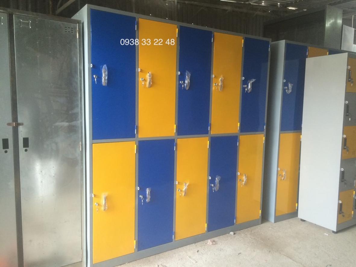 Tủ locker 10 ngăn 5 khoang ngăn trong 10C5KNT-TYC
