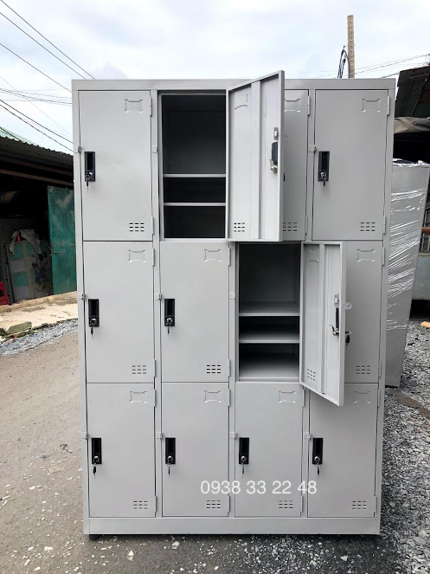 Tủ locker 12 ngăn 4 khoang ngăn trong 12C4K-3NT