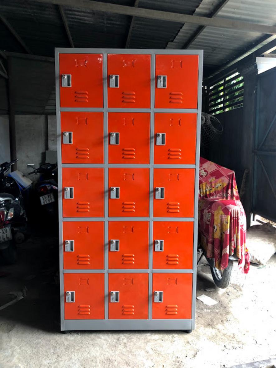 Tủ locker 15 ngăn 3 khoang đố nổi 15C3K-NS5