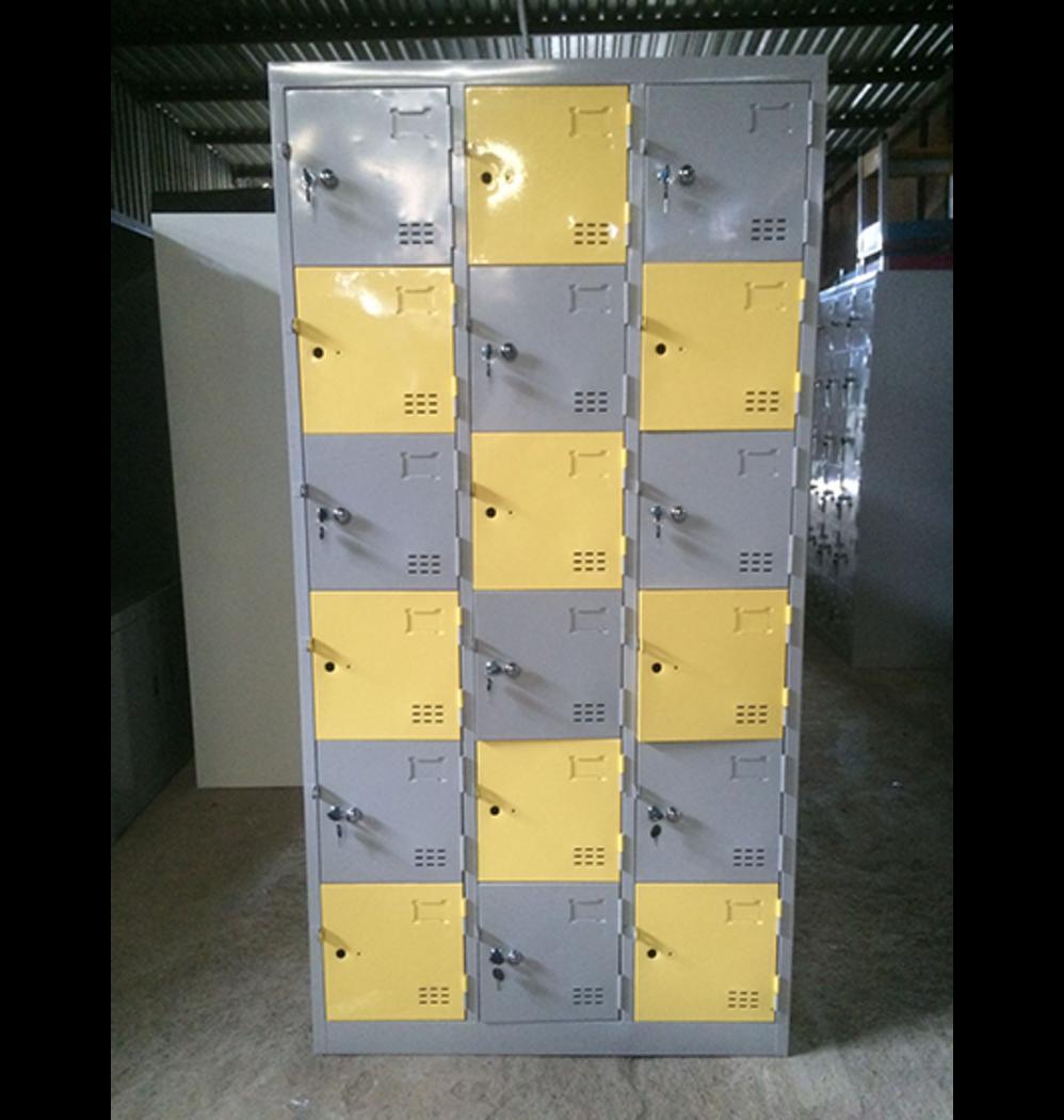 Tủ locker 18 ngăn dùng trong trường học