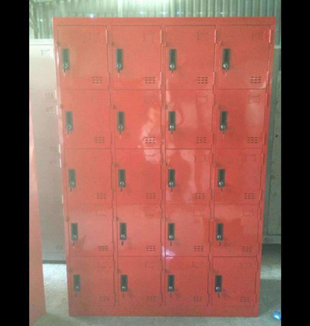 Hình ảnh tổng quan của Tủ locker 20 ngăn dùng trong trường học tại Siêu Thị Đại Việt
