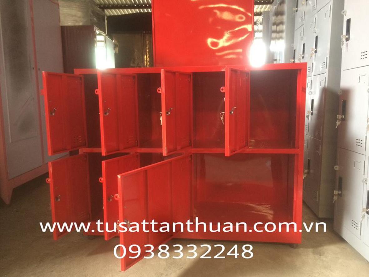 Tủ locker 7 ngăn màu đỏ TCY8C4K
