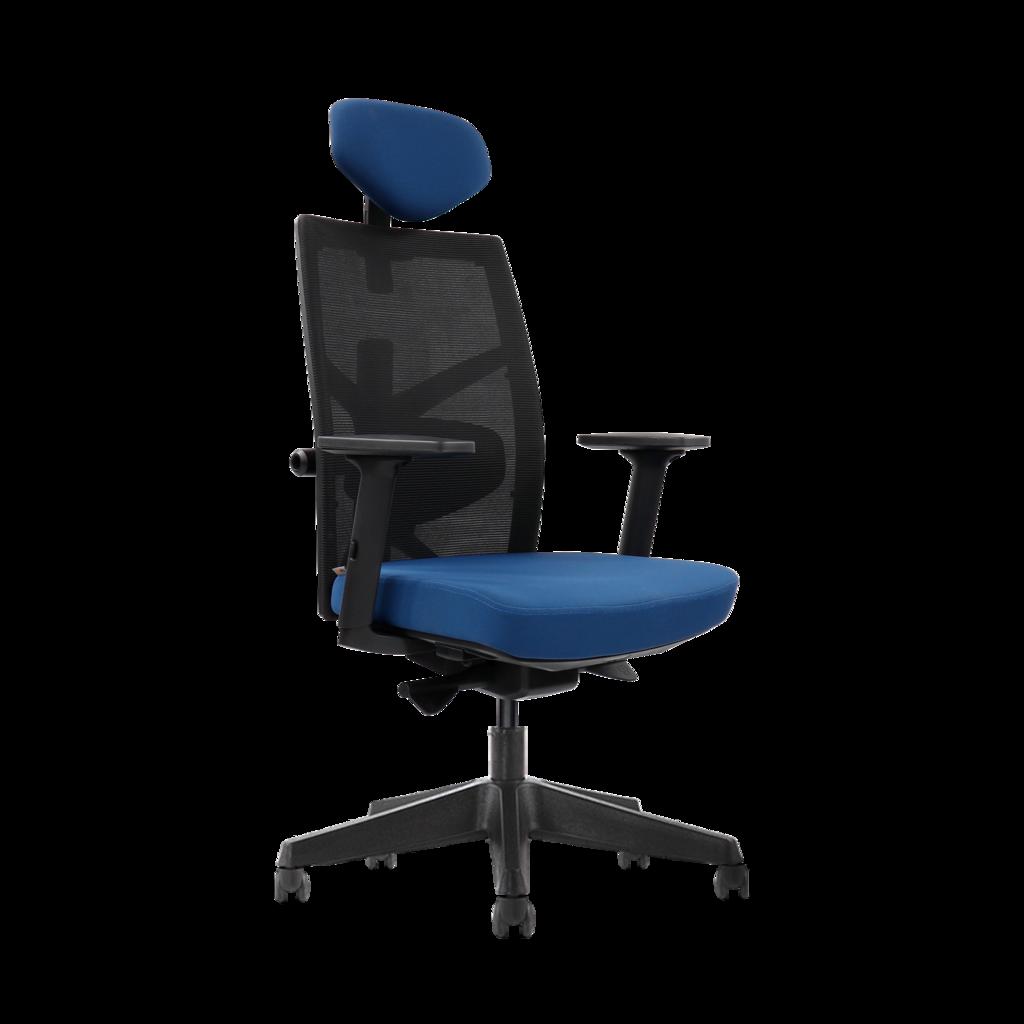 Tựa lưng lưới điều chỉnh 7 cấp hỗ trợ thắt lưng chính xác, giảm mỏi khi ngồi lâu.