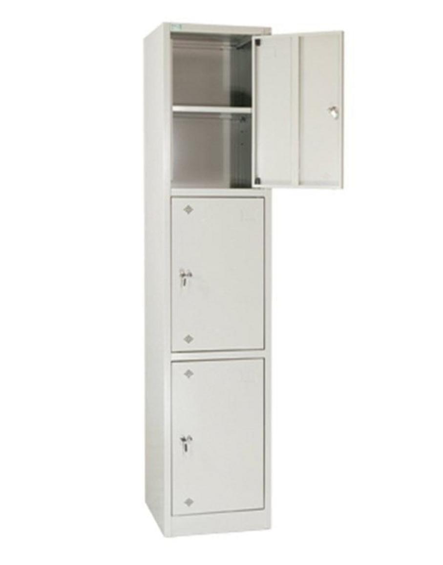 Hình ảnh tổng quan Tủ sắt TS13 với thiết kế hiện đại và màu ghi sáng trẻ trung.