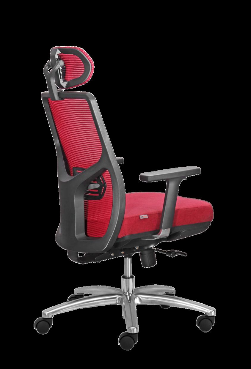 Khung nhựa bọc lưới cho luồng khí tốt khi ngồi lâu.