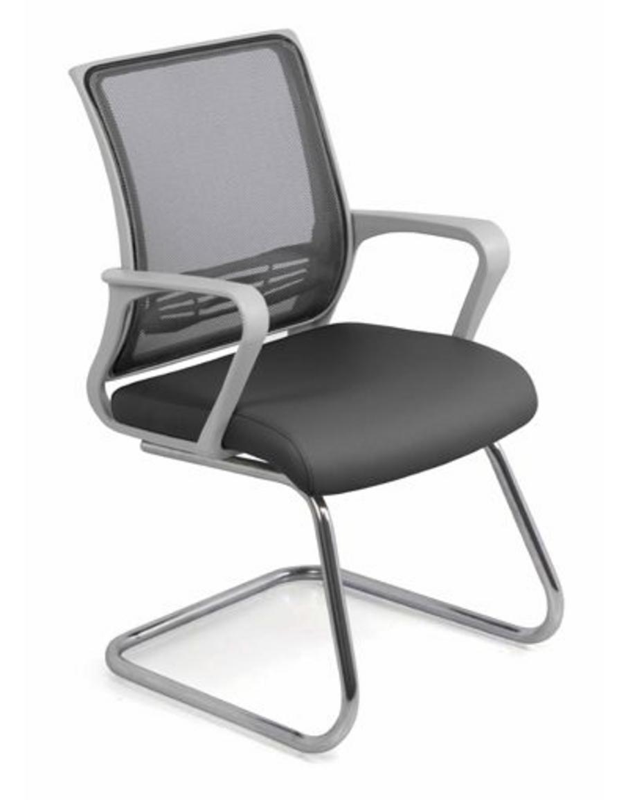 Tựa lưng và tay nhựa đúc ghi sáng bền bỉ, tạo điểm nhấn cho ghế.