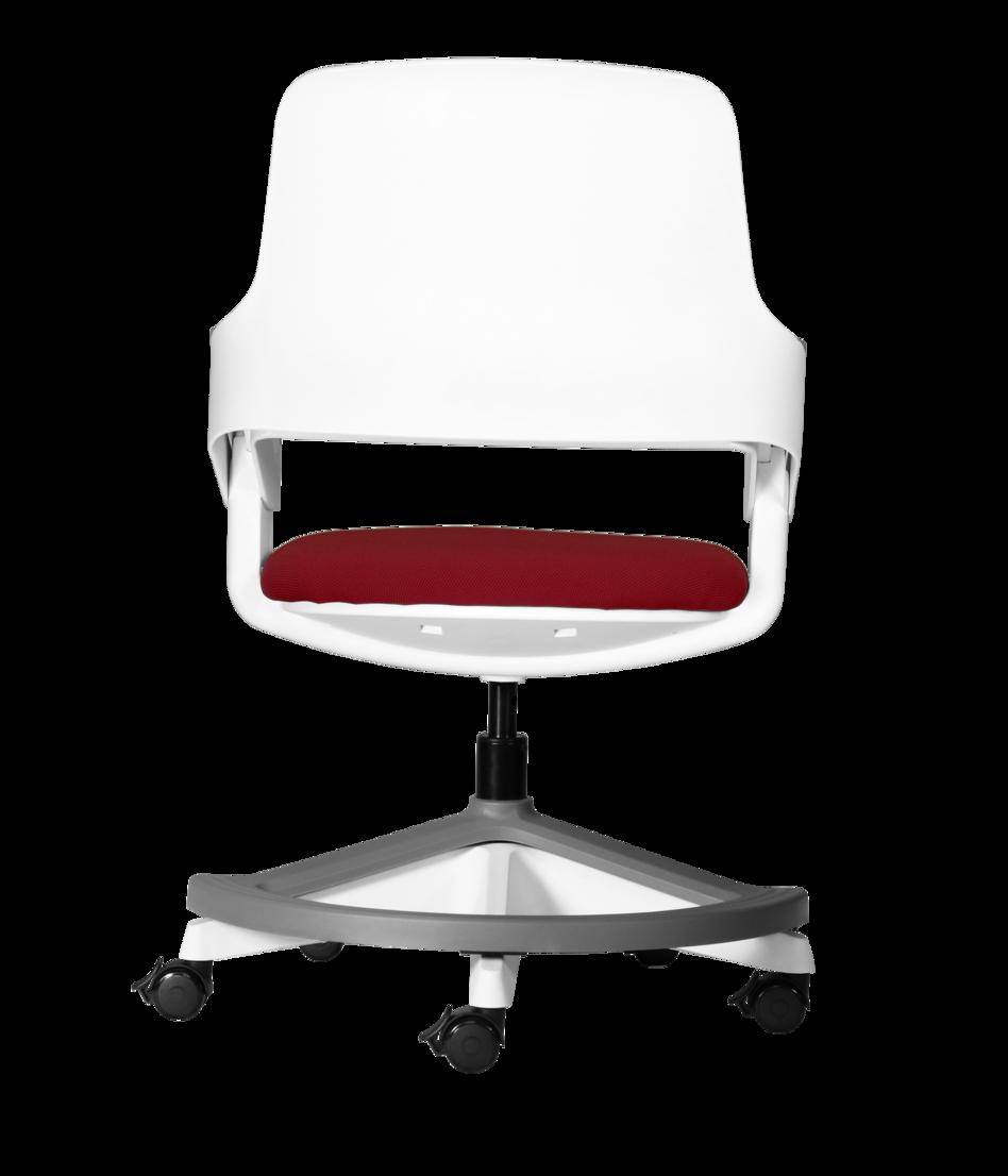 Vỏ polypropylene chống bám bẩn, đệm PU êm giúp ghế dễ làm sạch và giữ form lâu.