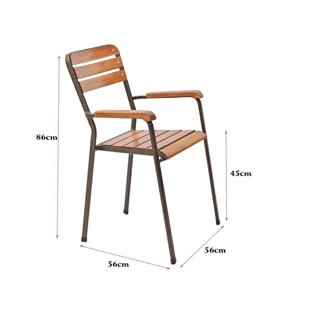 Mặt ghế gỗ Acacia chống nước, đảm bảo độ bền và thẩm mỹ qua thời gian.