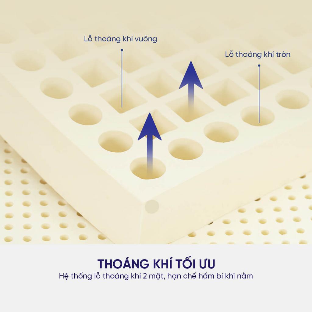 100% cao su thiên nhiên — mềm mại, đàn hồi và an toàn cho gia đình.