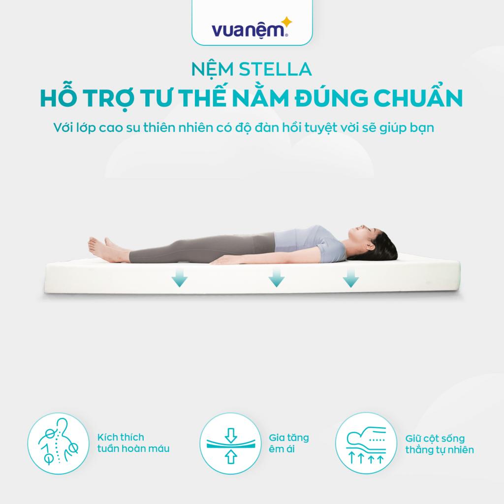 Hệ phân vùng 5–7 zone giúp giữ thẳng cột sống và giảm đau.