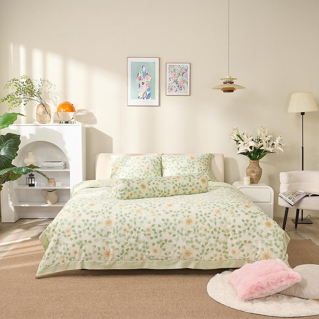 Bộ 4 chi tiết ôm nệm — gọn gàng và thẩm mỹ.