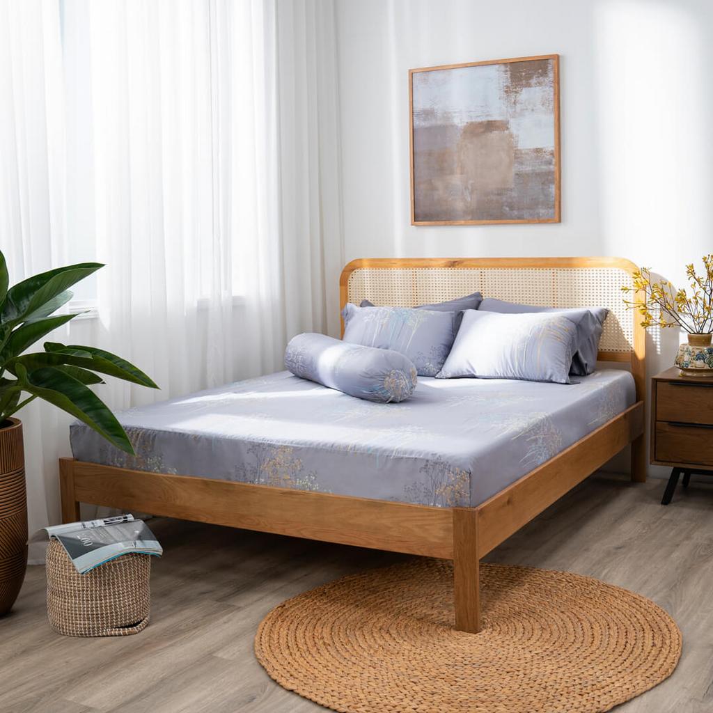 Bộ 4 chi tiết chuẩn, ôm vừa nệm dày dưới 25cm.