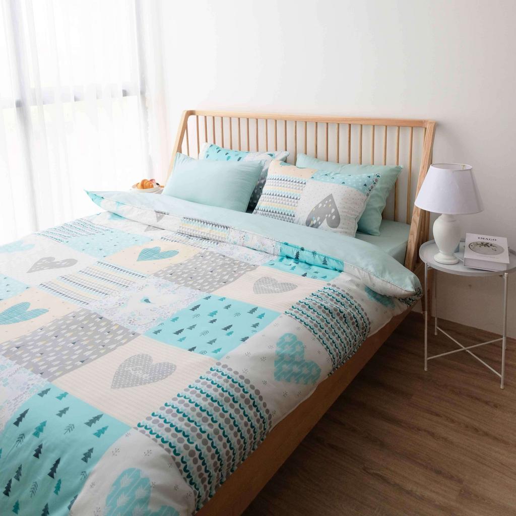 Bộ ga chun AMD Dream họa tiết — mát, ôm nệm, họa tiết tinh tế.