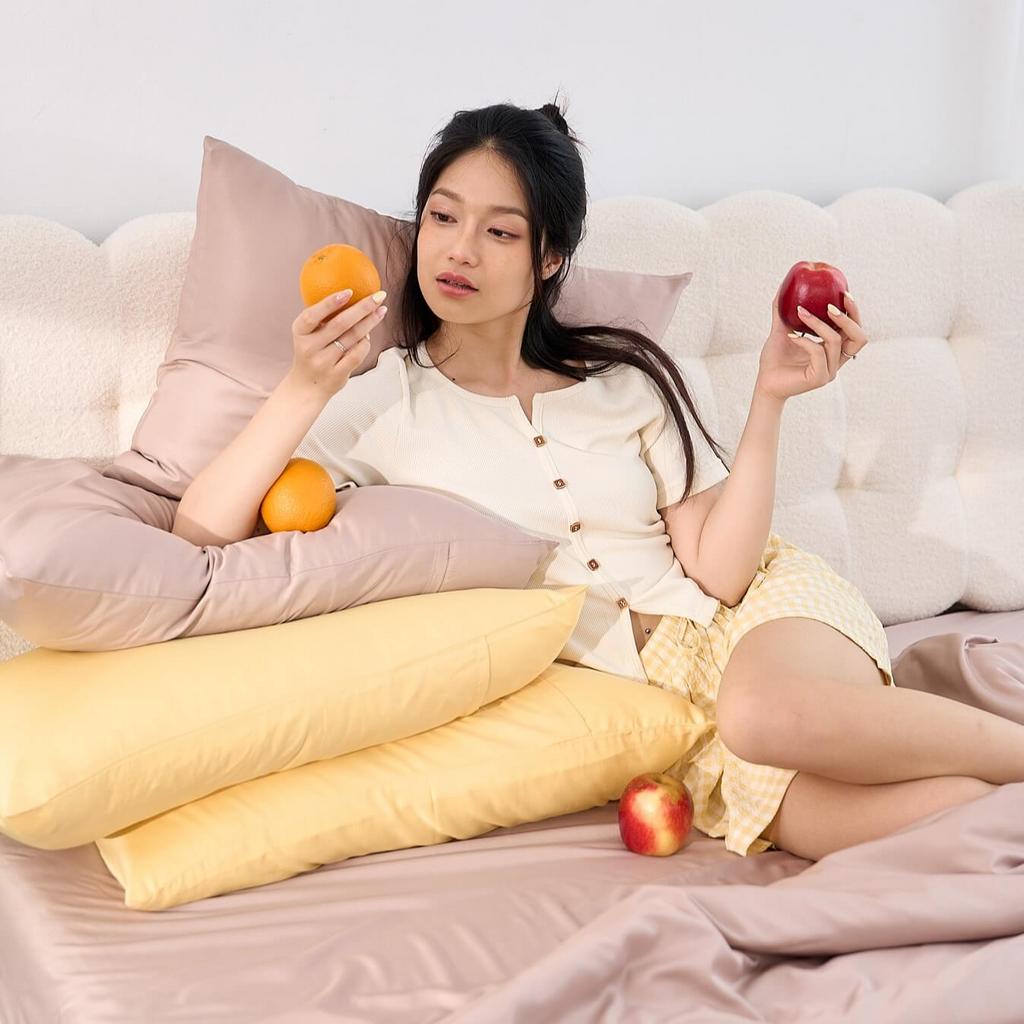 Bộ ga chun Tencel Goodnight Airsilk 4 chi tiết — mát mịn, hoàn thiện tỉ mỉ