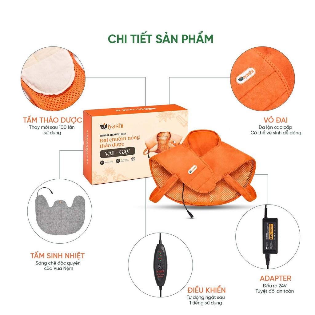 Bộ phụ kiện đầy đủ kèm hướng dẫn thay/ vệ sinh tấm thảo dược.