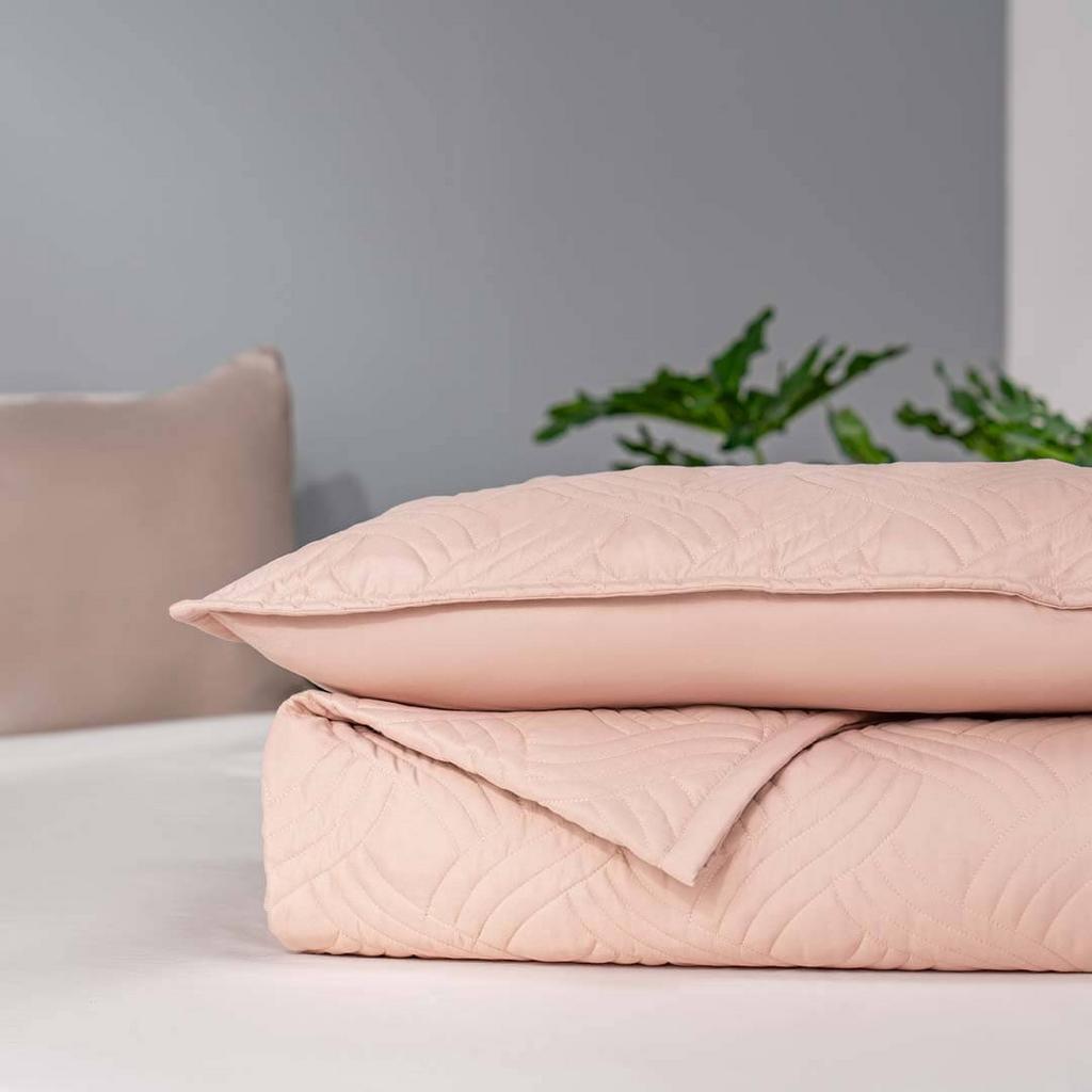 Bộ chăn chần, vỏ gối Microfiber mềm mại, kháng khuẩn Amando Luna 3 chi tiết
