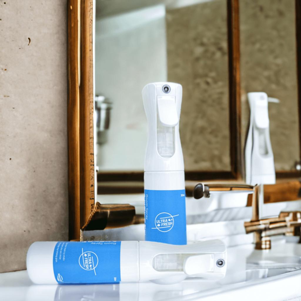 Chai xịt thơm phòng Ultrafresh — khử mùi tức thì, lưu hương lâu cho phòng khách và phòng ngủ.