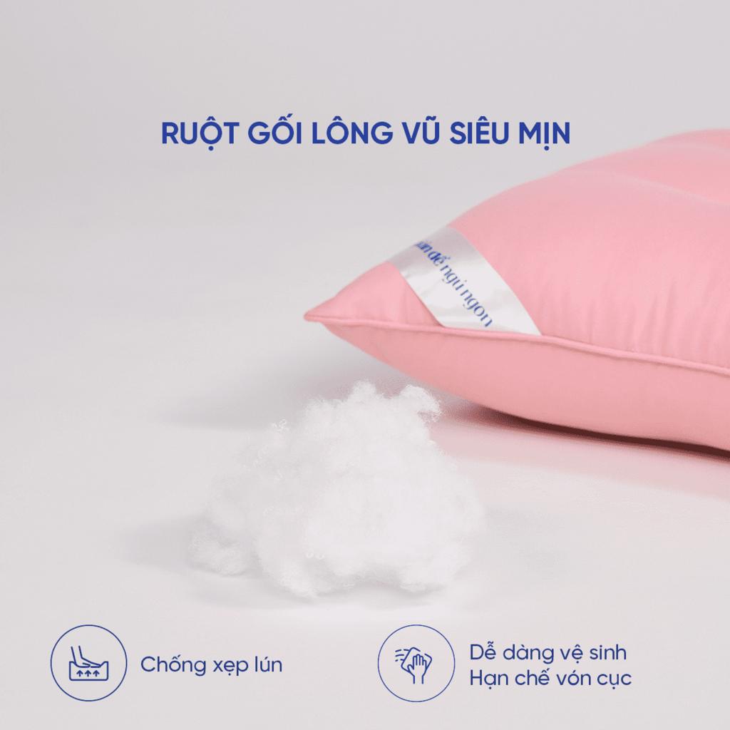 Vỏ gối chuẩn OEKO‑TEX / cotton mềm mại, thoáng khí.