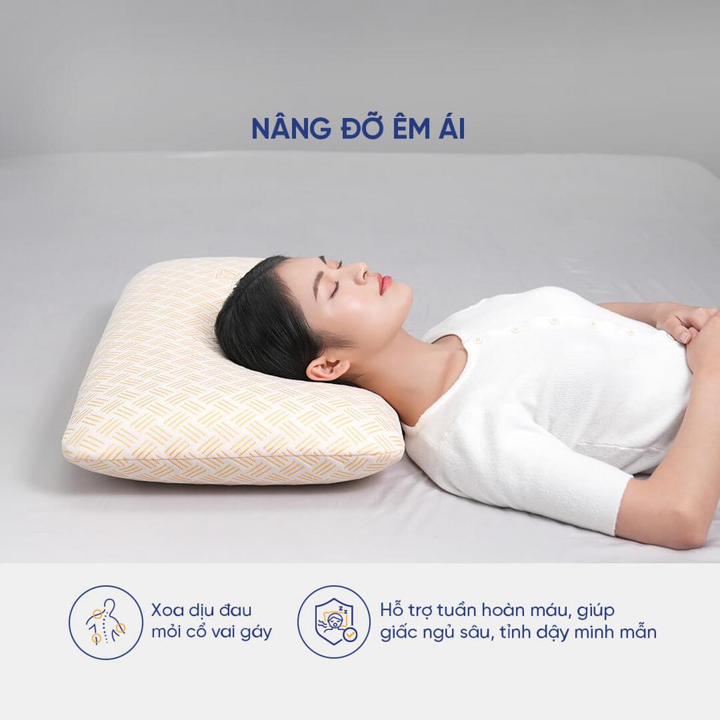 Đàn hồi cao — gối không xẹp lún, dùng bền bỉ.
