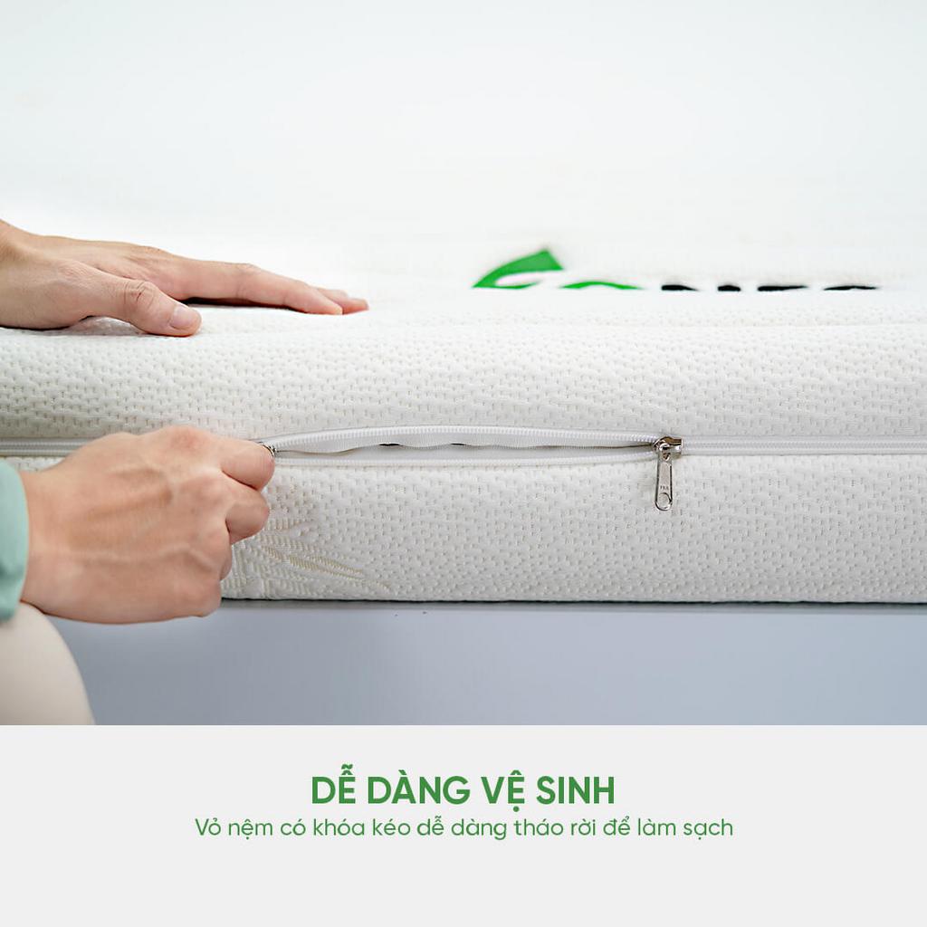 Độ dày 12cm — êm mà không lún, phù hợp giường thấp.