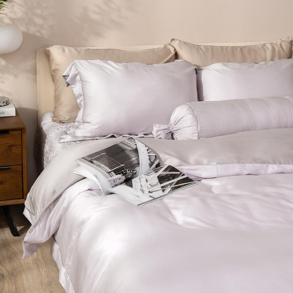 Macro sợi Tencel 60s — mềm và thoáng, lý tưởng cho da nhạy cảm.