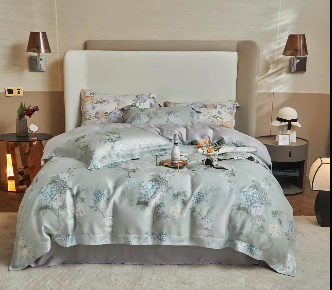 Close-up vải Tencel: bóng mượt, mềm mại và thoáng khí.