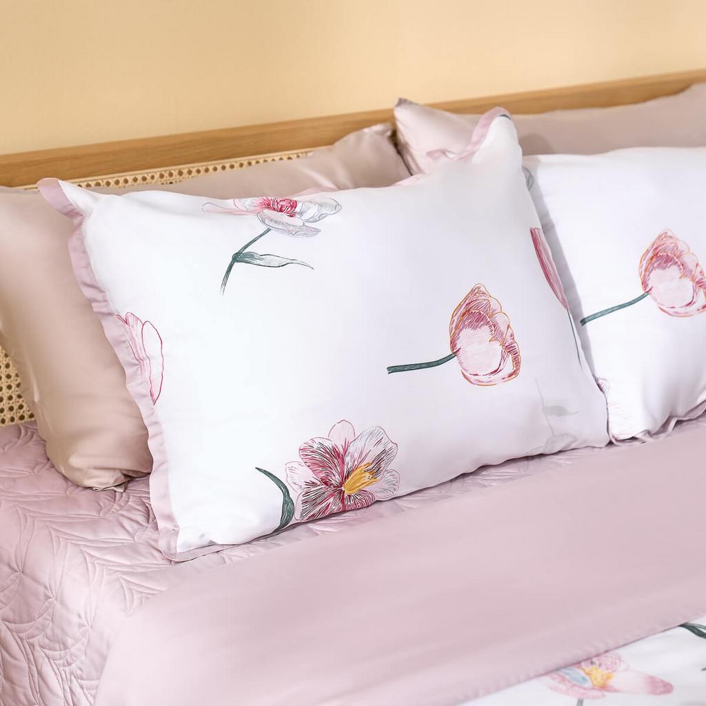 Bộ 5 chi tiết — đầy đủ, phù hợp nệm tới ~35cm.