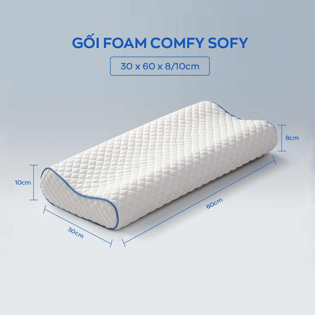 Cấu trúc Aero Memory Foam 5D phân tán áp lực, nâng đỡ cổ tự nhiên.