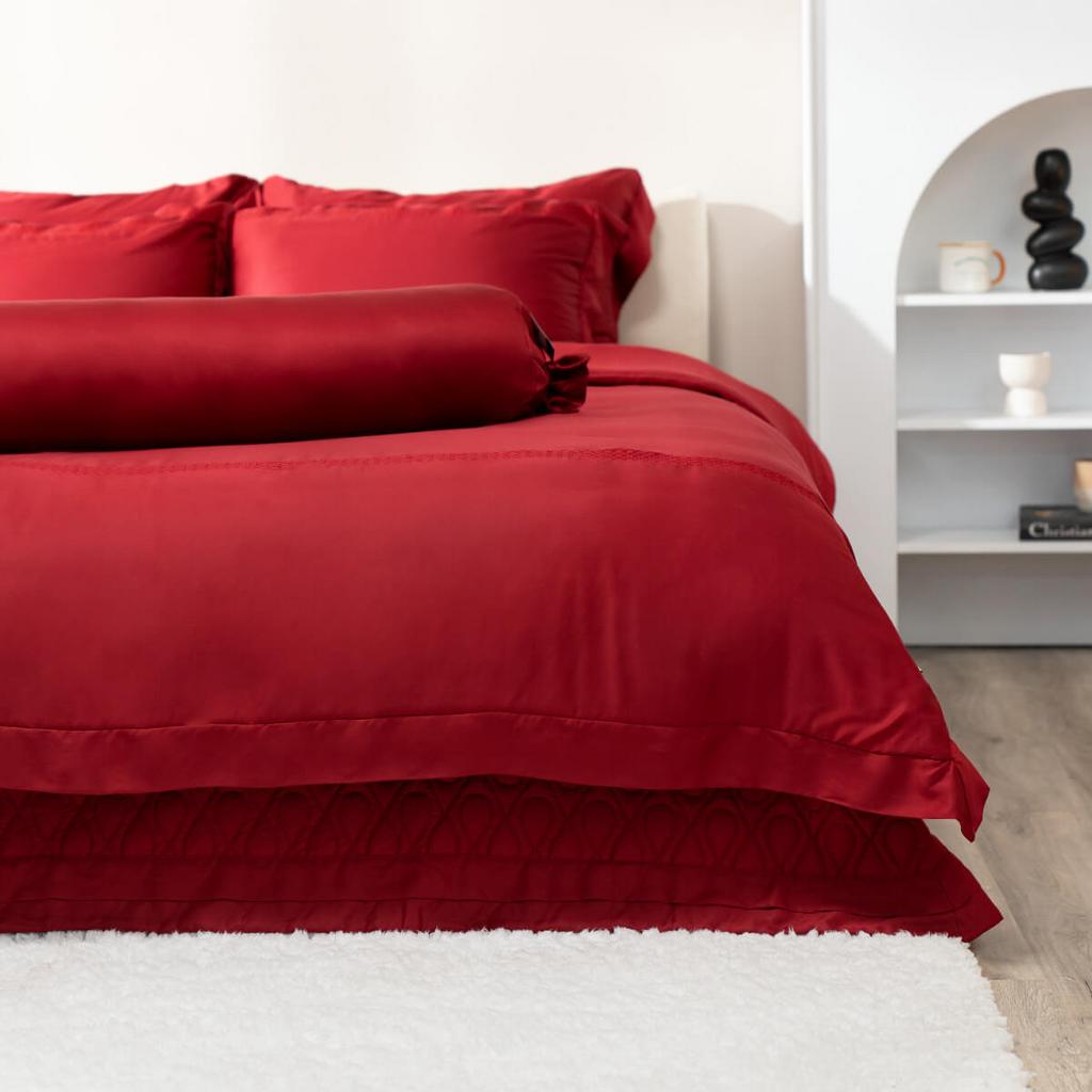 Vẻ ngoài mượt mà, ít nhăn — giữ phòng ngủ luôn chỉn chu.