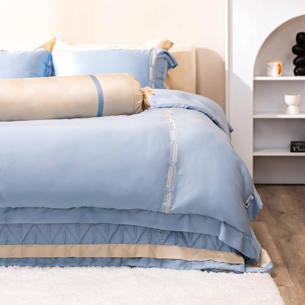 Màu Xanh thư giãn, dễ phối nội thất.