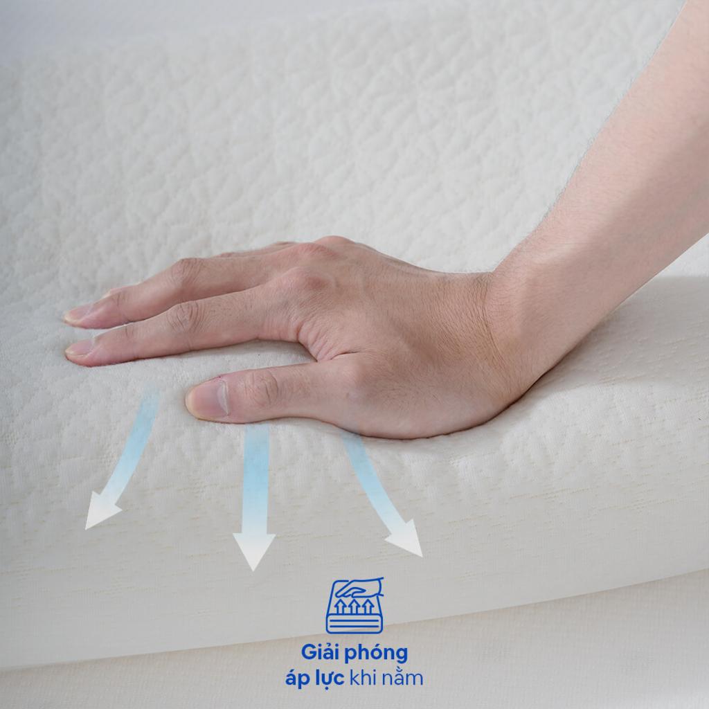 Vỏ làm mát tháo rời, dễ giặt, tăng lưu thông khí.