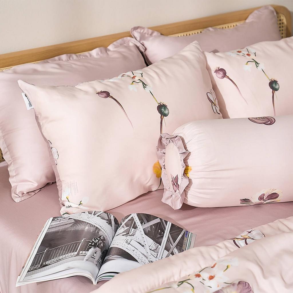 Bộ ga chun sợi gỗ thiên nhiên tencel Amando Aleena 5 chi tiết