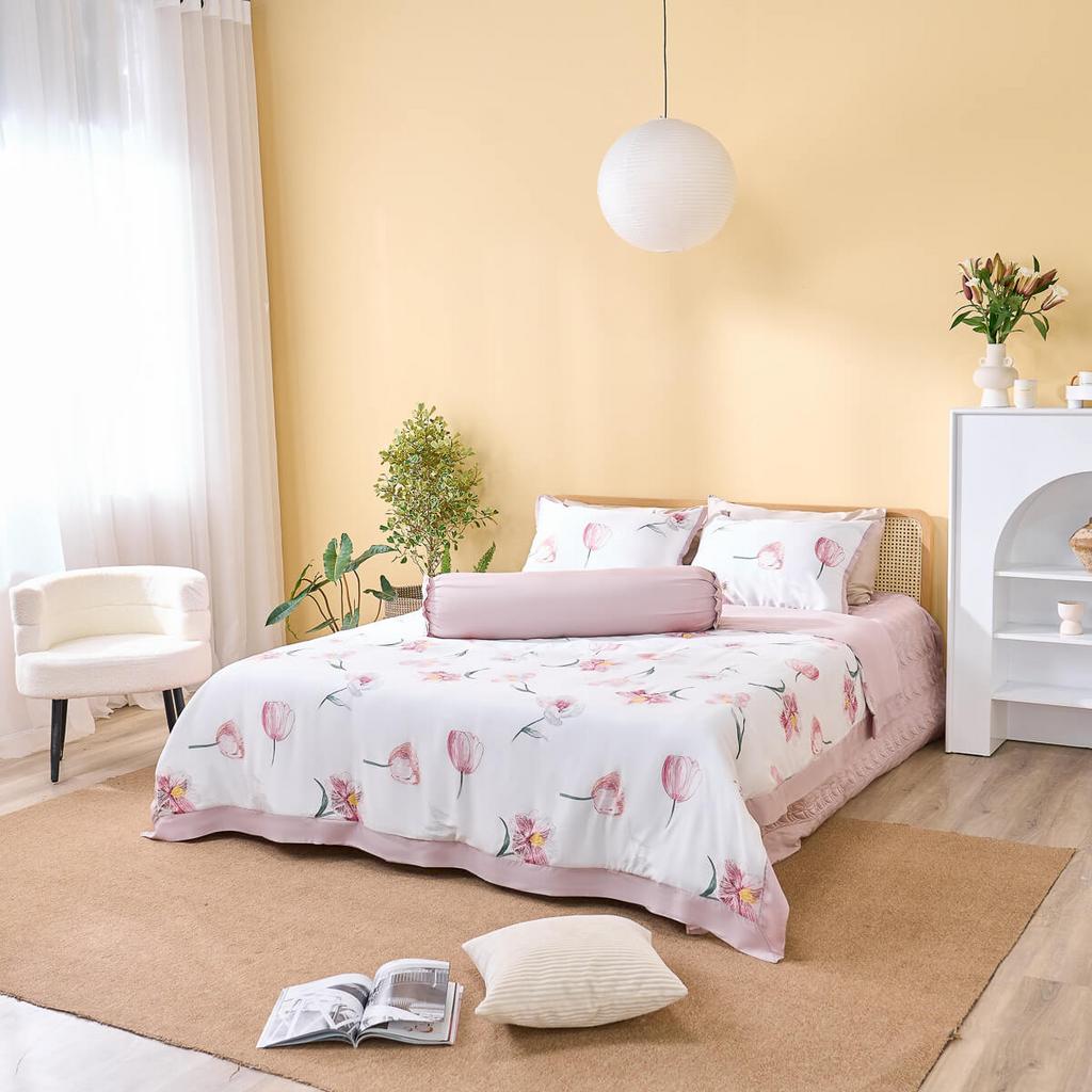 Lyocell — mềm mịn, thoáng khí, thân thiện với da.