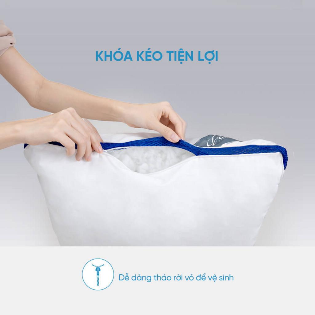 Thiết kế sợi thoáng khí giúp điều hòa nhiệt khi ngủ.